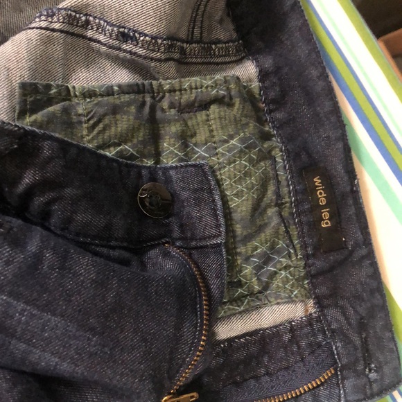 Massimmo premium wide leg denim dark wash jeans - Picture 8 of 11